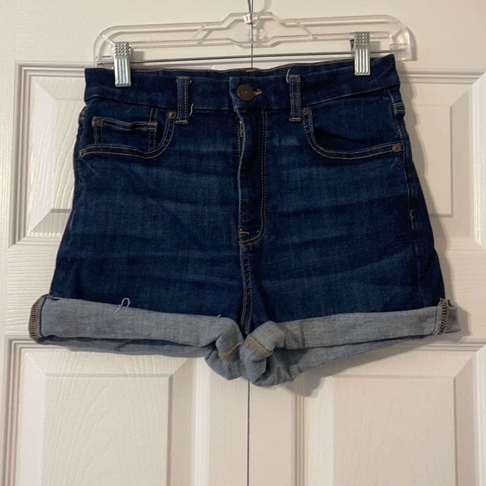 American eagle, high rise, denim shorts